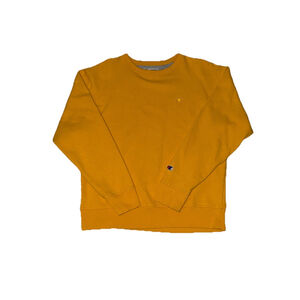 CHAMPION REVERSE WEAVE YELLOW MUSTARD COLOR CREWNECK SIZE MEDIUM PTP 22”